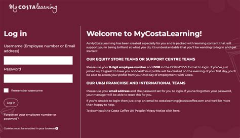 transcosta|my costa sign in.